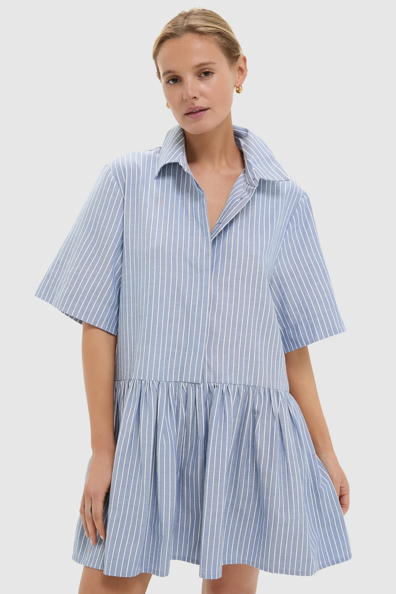 Blue Stripe Piper Shirt Dress | Tuckernuck (US)