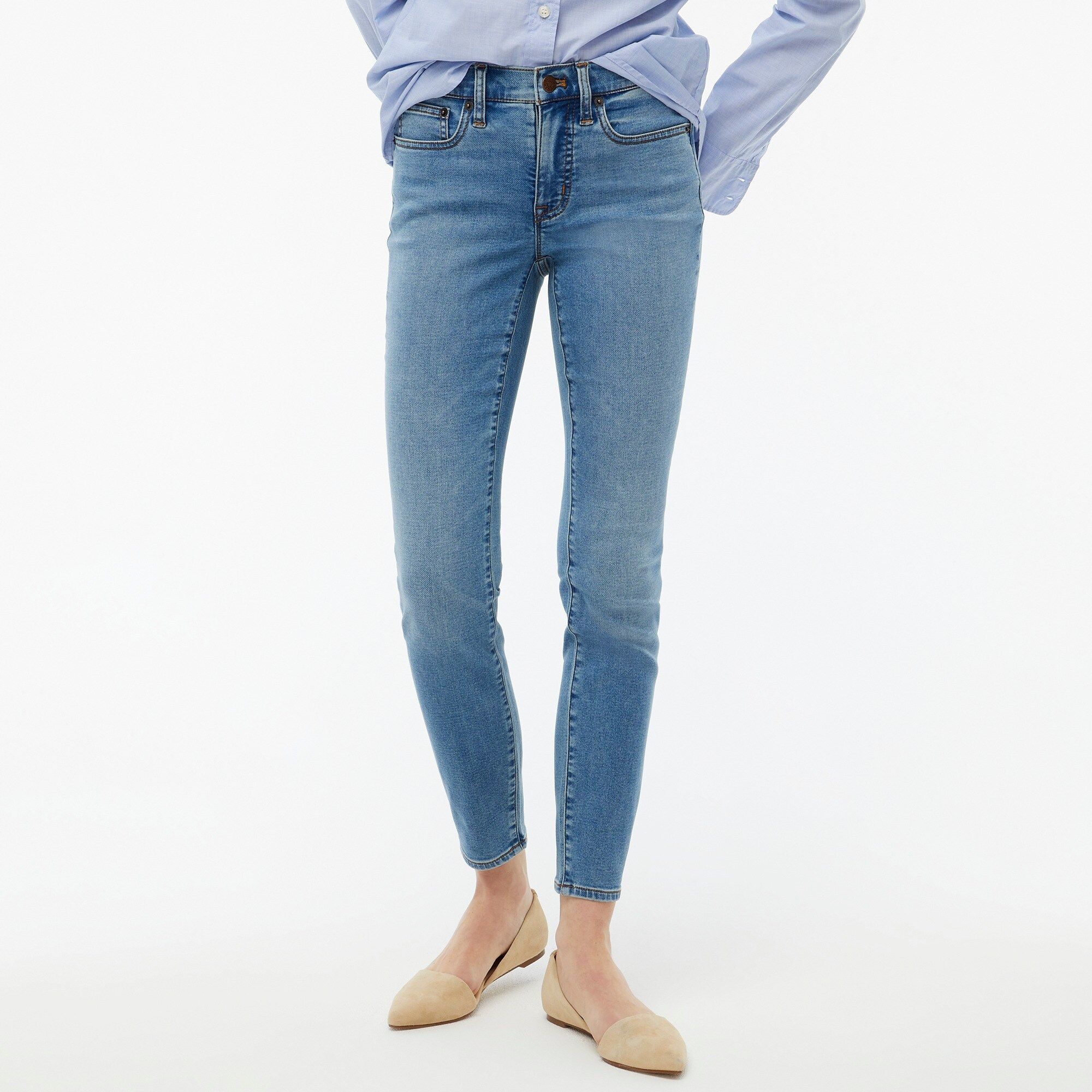 8" mid-rise skinny jean in signature stretch+ | J.Crew Factory
