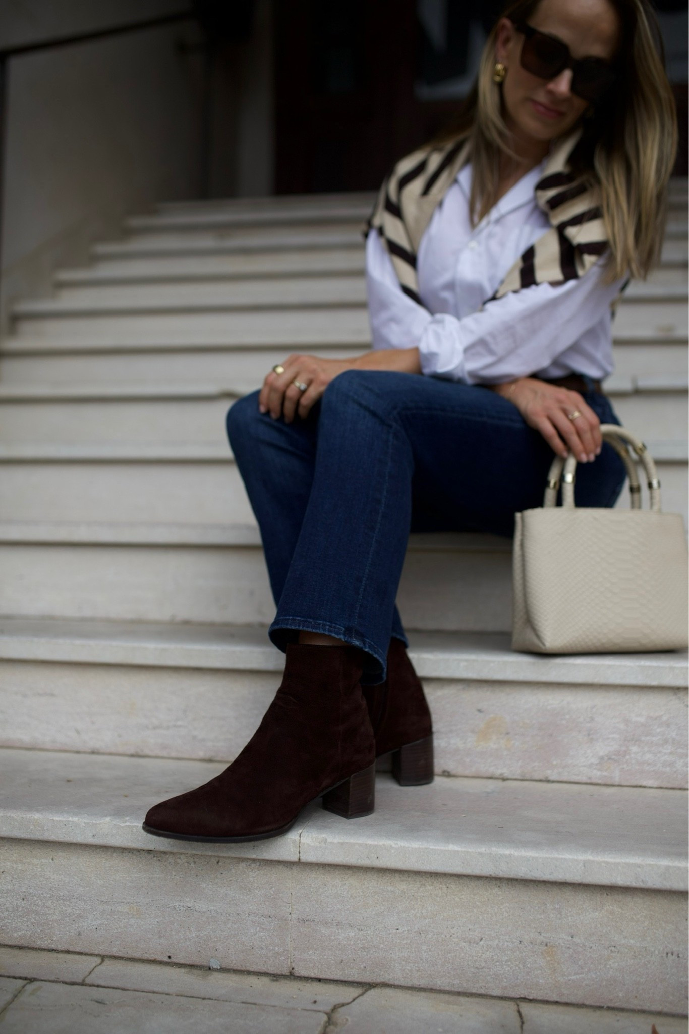 The fact that these Margaux boots are included in the sale — in a rich brown leather — made my jaw drop. I ordered them (and will again go up 1/2 size).

#LTKOver40 #LTKPetite #LTKWorkwear