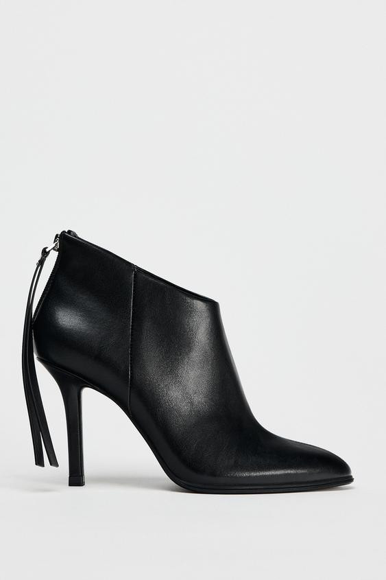 PULL TAB HIGH-HEEL ANKLE BOOTS | Zara US