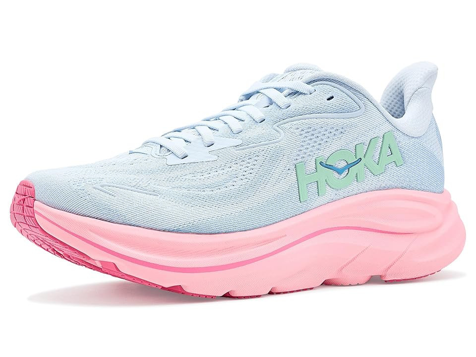 Hoka Clifton 10 Women's Shoes Overcast/Petal : 10.5 D - Wide | Zappos