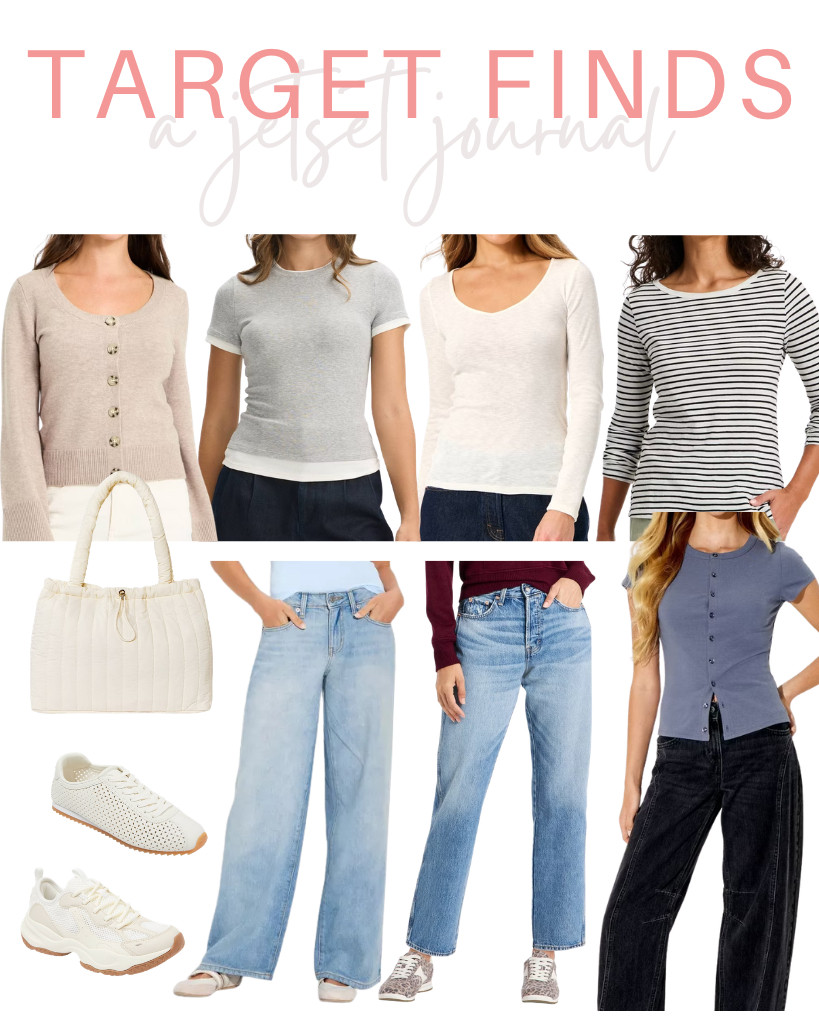 Find out the trending Target Finds that earned the top spots this week! Some of the current obsessions are Universal Thread’s long-sleeve shirt and mid-rise boyfriend jeans. These are perfect for a chic look. People are loving this quilted drawstring tote bag, too.

#LTKSeasonal #LTKSaleAlert #LTKTravel 

 