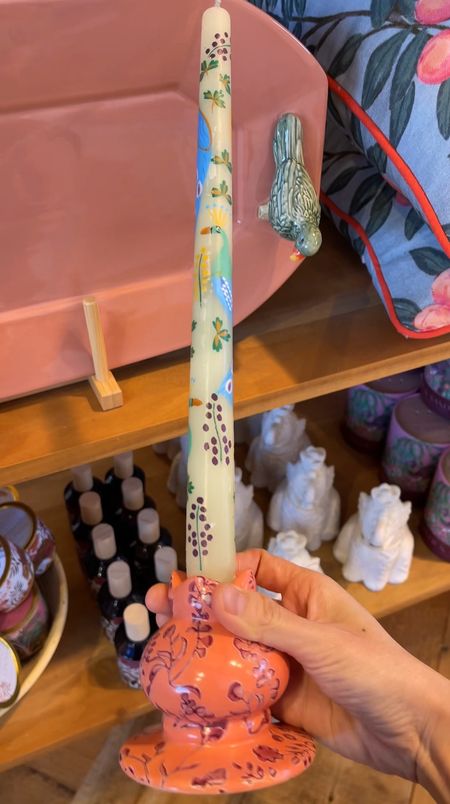 Hand-painted tapered candles! 🕯️😍 These little details add such a whimsical touch! 

#LTKparties #LTKfindsunder50 #LTKVideo