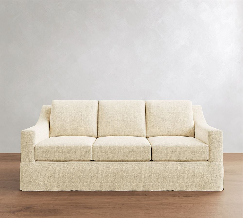 York Slope Arm Slipcovered Sofa (60"-108") | Pottery Barn (US)