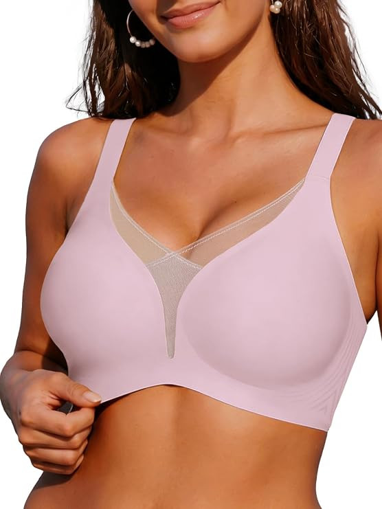 COCOMARTS Jelly Bras for Women No Underwire Push Up Mesh Bra | Amazon (US)