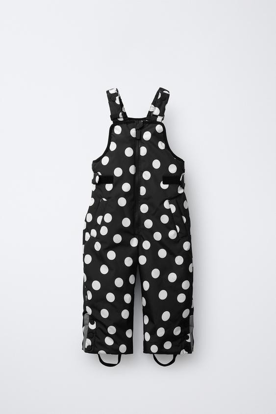 WATER-RESISTANT AND WINDPROOF POLKA DOT OVERALLS | Zara US
