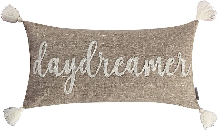 Levtex Home - Mills Waffle - Daydreamer Pillow - Feather Filled - Taupe, Brown, Cream - Pillow Si... | Amazon (US)