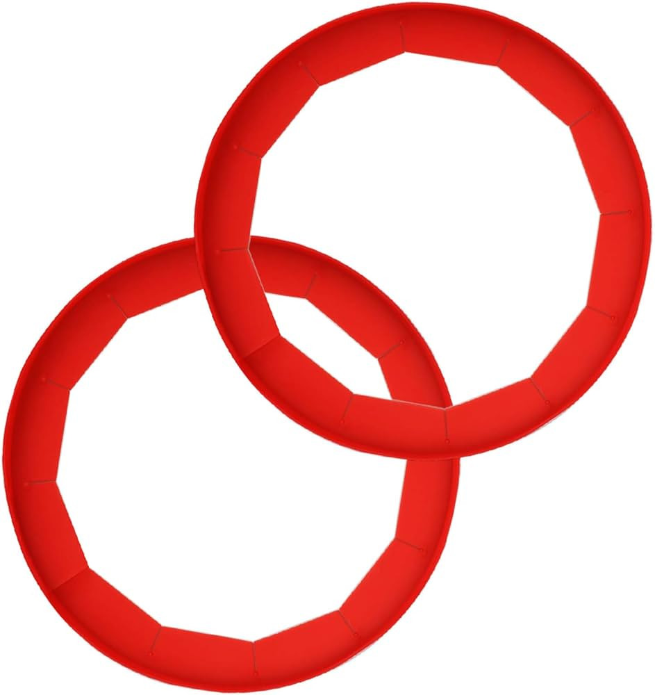 Adjustable Silicone Pie Crust Shields - Baking Protectors Cover Ring Fits 8-11.4 Inch Pies | Amazon (US)