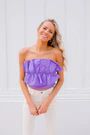 FAR OUT RUFFLE CROP TOP | Judith March