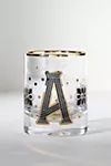 Bistro Tile Monogram Old Fashioned Glass | Anthropologie (US)