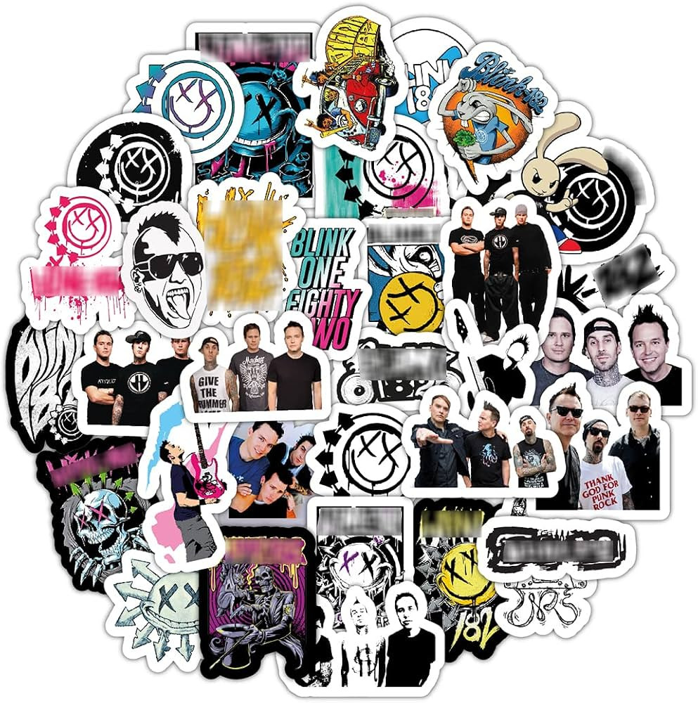 BulbaCraft Stickers for Adults, Rock Band Stickers Skateboard, 35 Pieces of Strong Adhesive and W... | Amazon (US)