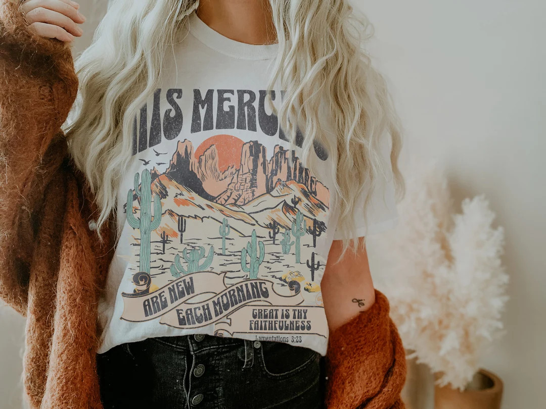 Boho Christian Shirts Christian TShirts Bible Verse Shirt Trendy Christians T Shirts Jesus Appare... | Etsy (US)