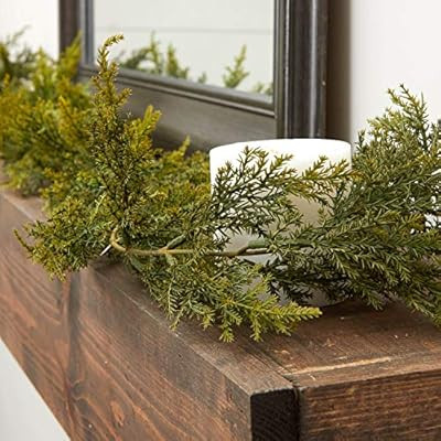 Factory Direct Craft 72" Realistic Artificial Vinyl Cedar Pine Green Garland for Holiday Home Dec... | Amazon (US)