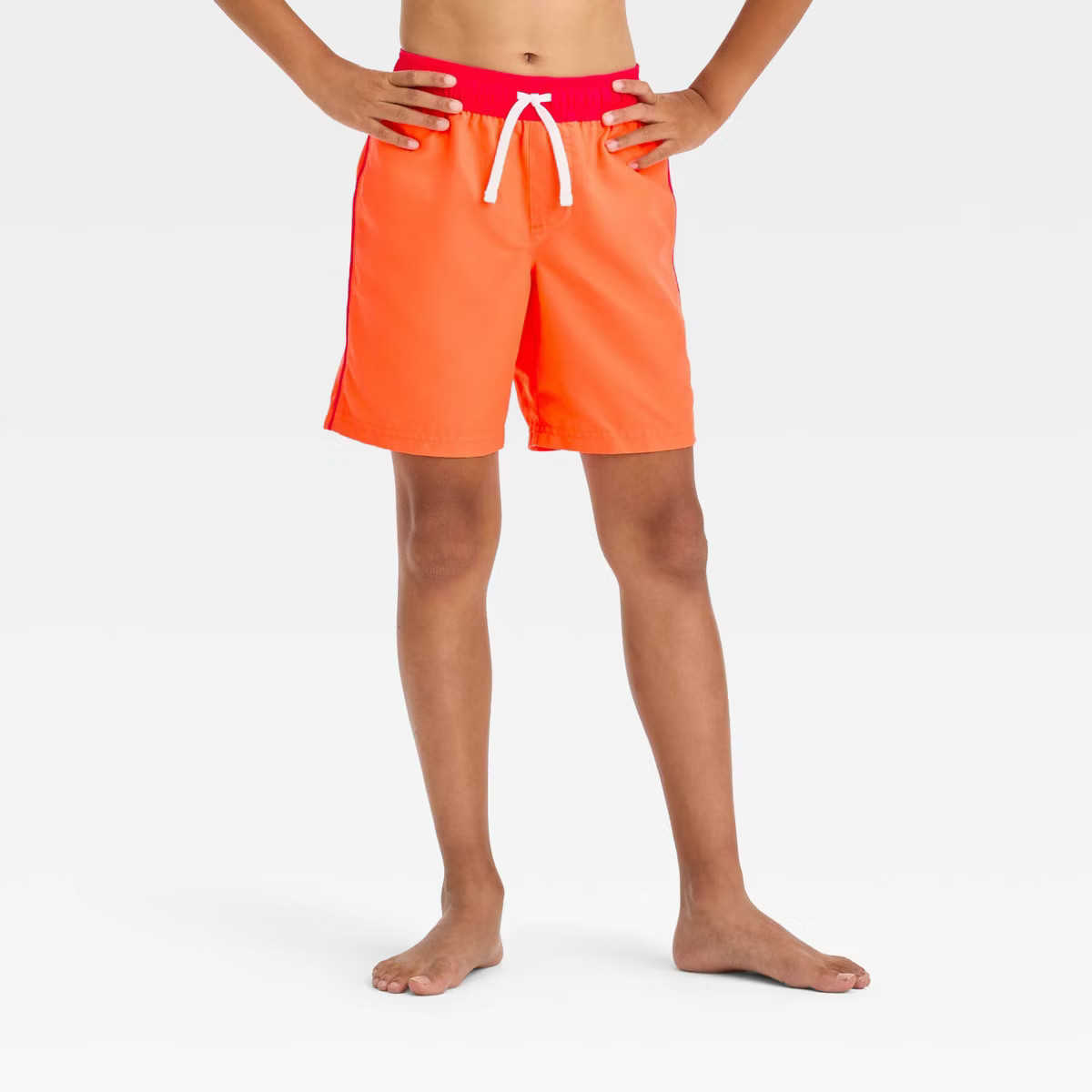 Boys' Solid Colorblock Swim Shorts - Cat & Jack™ | Target
