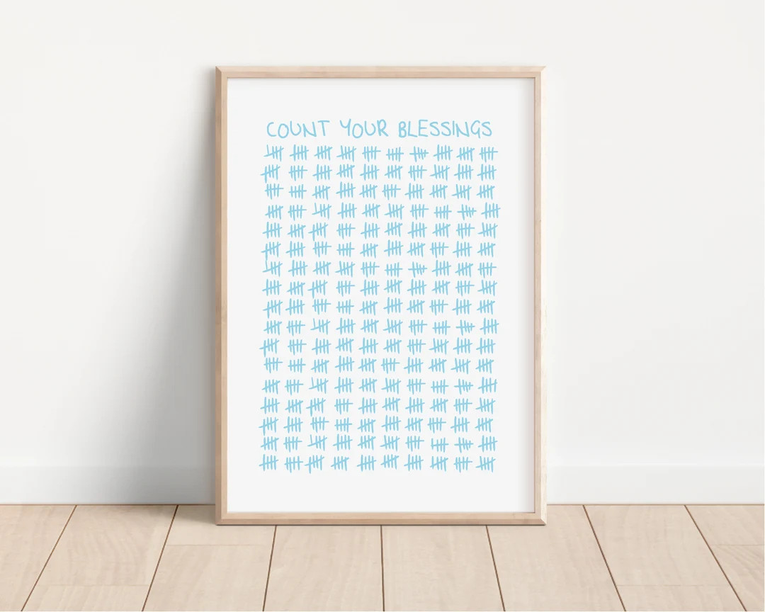 Count Your Blessings | 5 Colors | 3 Sizes | lds wall art | lds print | lds poster | lds hymn | ld... | Etsy (US)