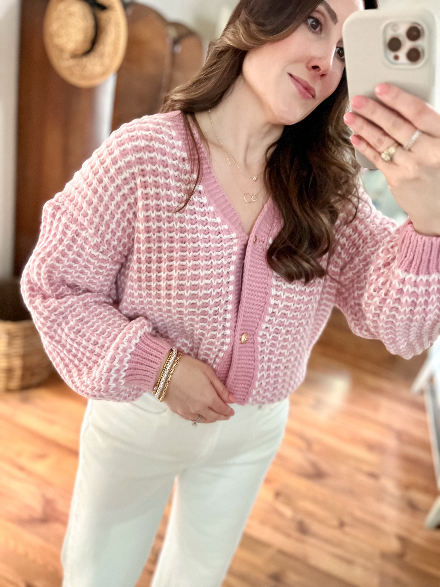 Light weight pink cardigan sweater.  Perfect for Valentine’s Day! 💕 The sweater is from SHEIN and I’m wearing a size Large (8/10). It’s very comfy! 

Midsize fashion, midsize outfit, cardigan, Vday, Valentine’s Day outfit, pink sweater, pink outfit 

#LTKSeasonal #LTKStyleTip #LTKMidsize