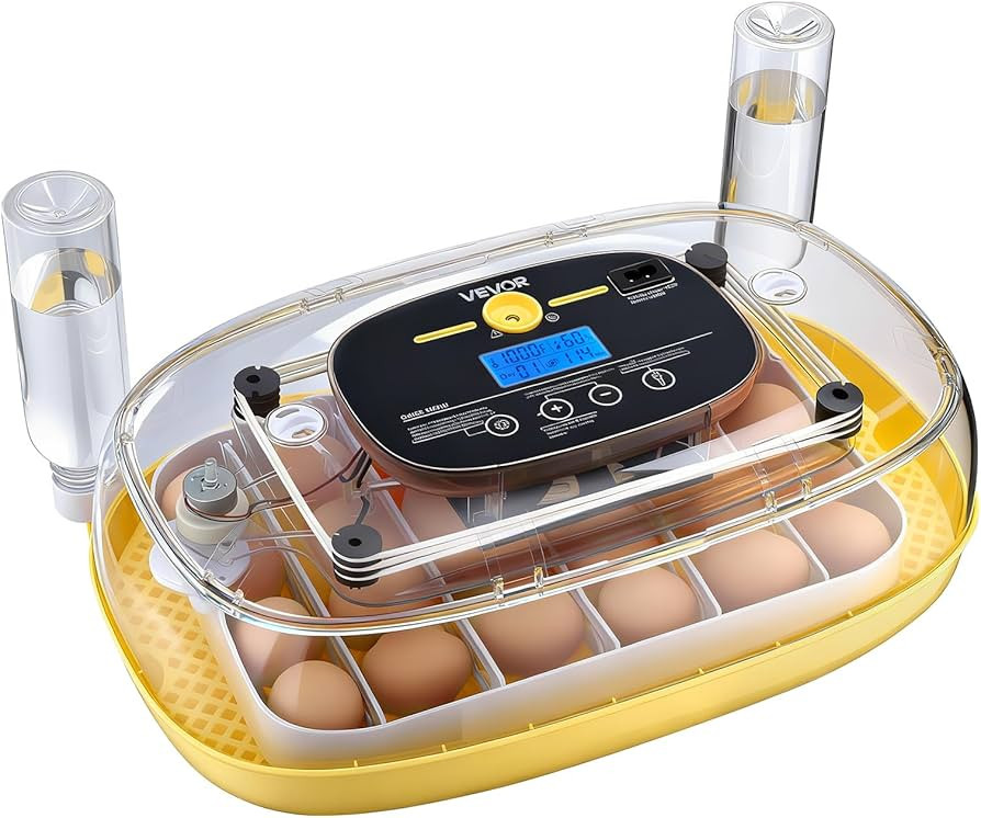 VEVOR 24 Egg Incubator, Automatic Egg Turner with LED Candler, Temperature & Humidity Control, 36... | Amazon (US)