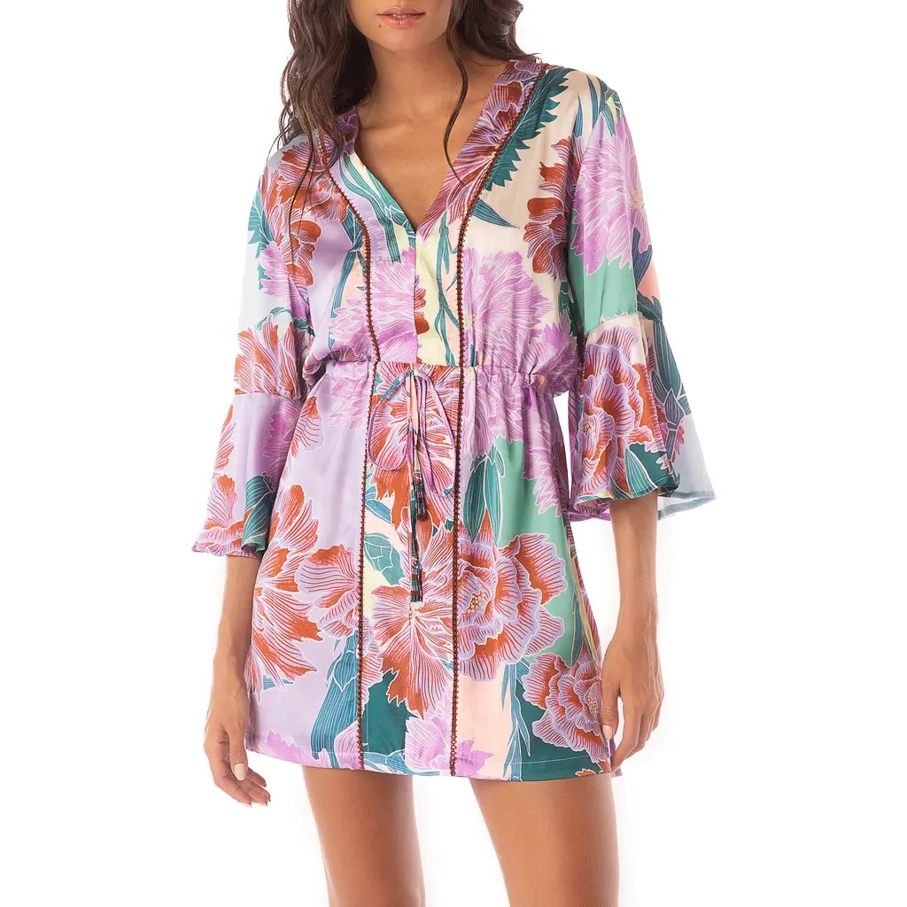 Maaji Japanese Eden Enjoyable Cover-Up Dress in Green at Nordstrom Rack, Size Large | Nordstrom Rack