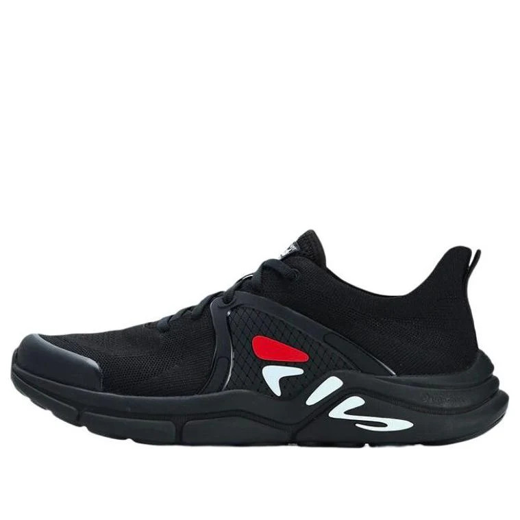 (WMNS) FILA Mind 3 Sportswear Sneakers 'Black White Red' A12W321302FBK | KICKS CREW