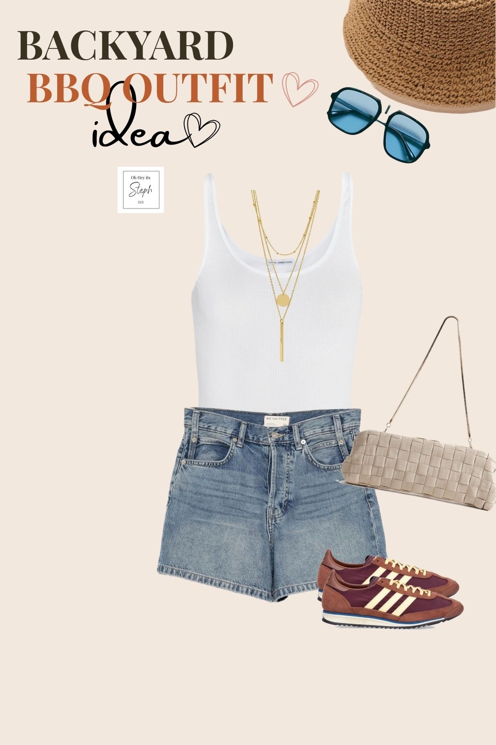 If the invite says “backyard BBQ,” I’m wearing this 🤍

A simple tank, denim shorts, comfy sneakers, and a cute bag.  the easiest warm-weather outfit that never fails.

✔️ Comfortable in the heat
✔️ Easy to move around in
✔️ Looks put together without trying too hard
✔️ Works for cookouts, family parties, and summer weekends

Basically the kind of outfit you’ll wear once… then wear on repeat all season long.

#LTKootd #LTKSeasonal #LTKSaleAlert