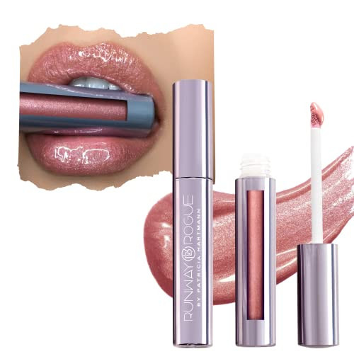 Runway Rogue LuxGloss Lip Gloss, High-Pigment Shimmery Rose-Gold Lip Gloss, ‘Fashion Week’ | Amazon (US)