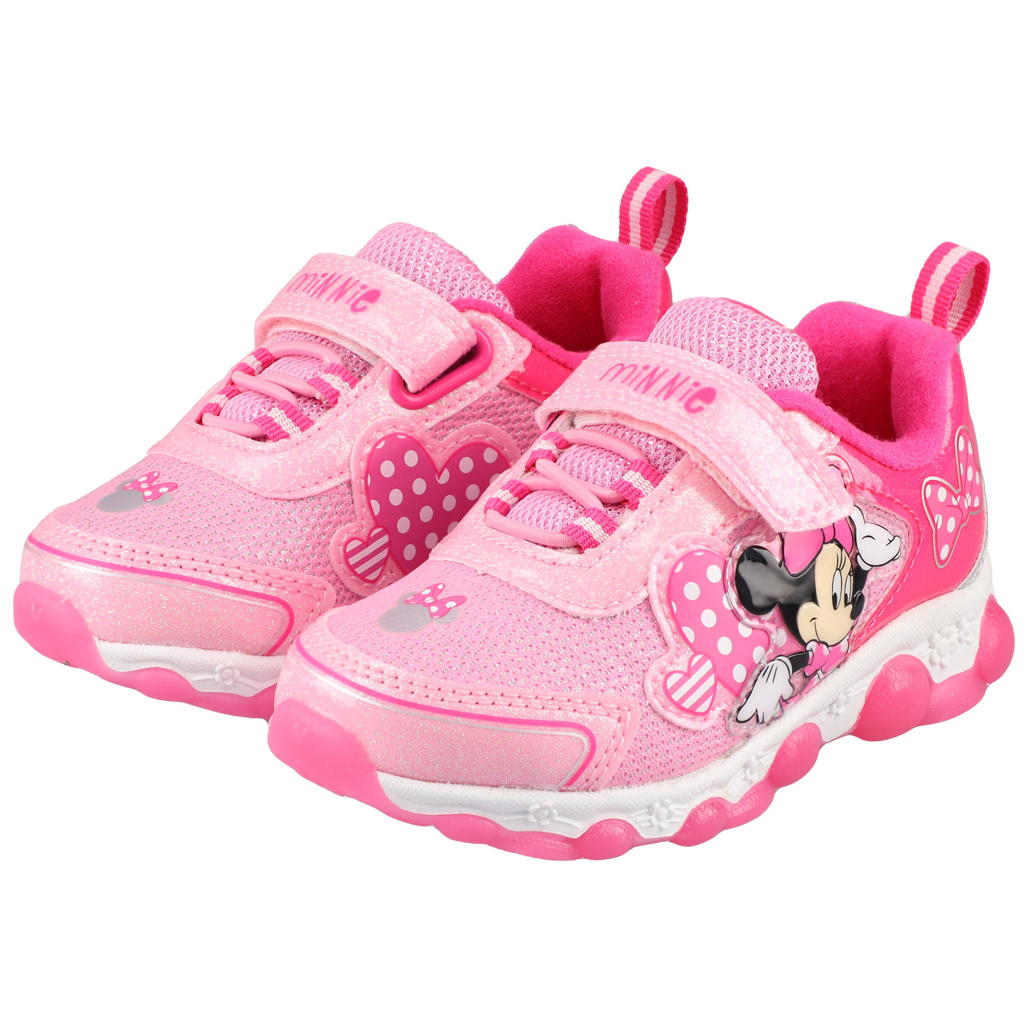 Girls Toddler Josmo Mickey & Friends Minnie Mouse Lighted Sneakers | Fanatics
