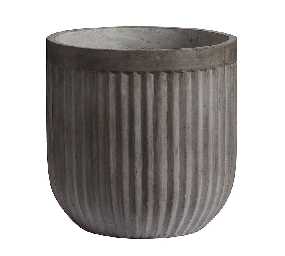 Concrete Fluted Planters | Pottery Barn (US)