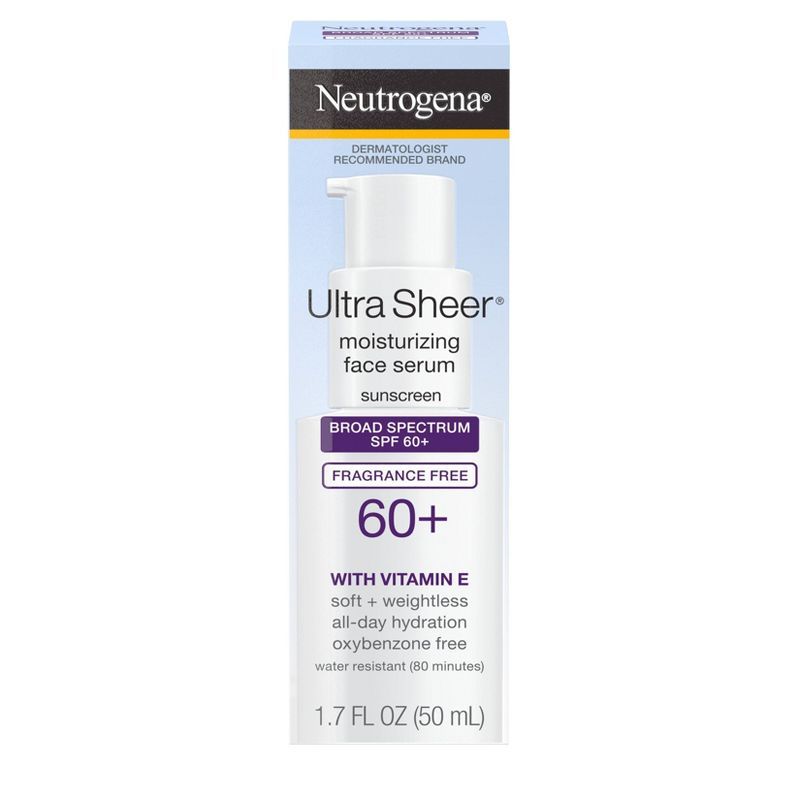 Neutrogena Ultra Sheer Moisturizing Sunscreen - SPF 60+ - 1.7oz | Target