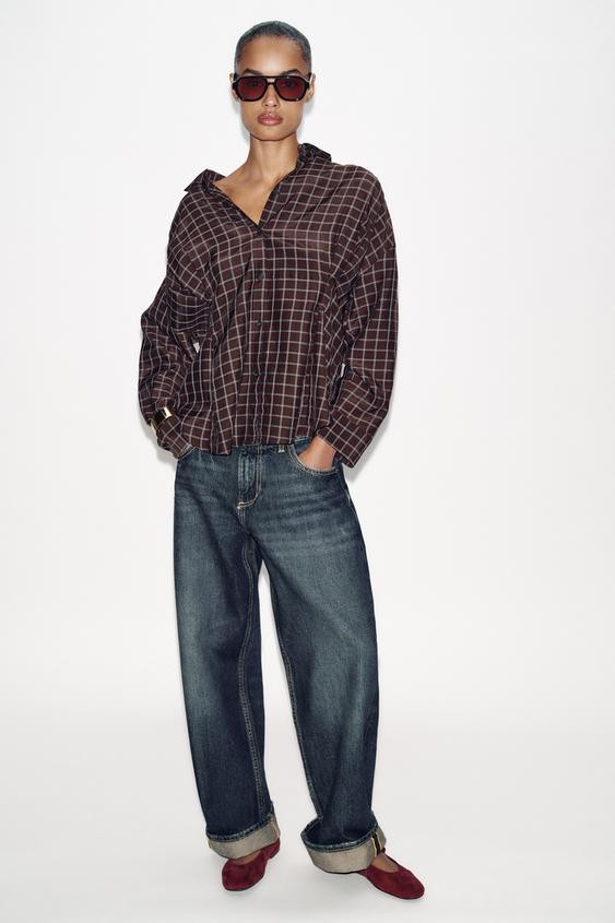 SUEDE BALLERINAS WITH BUCKLE | Zara UK