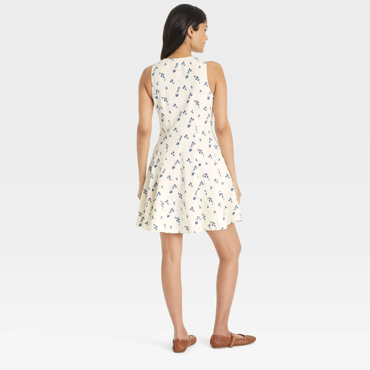 Women's Button-Front Godet Mini A-Line Dress - Universal Thread™ | Target