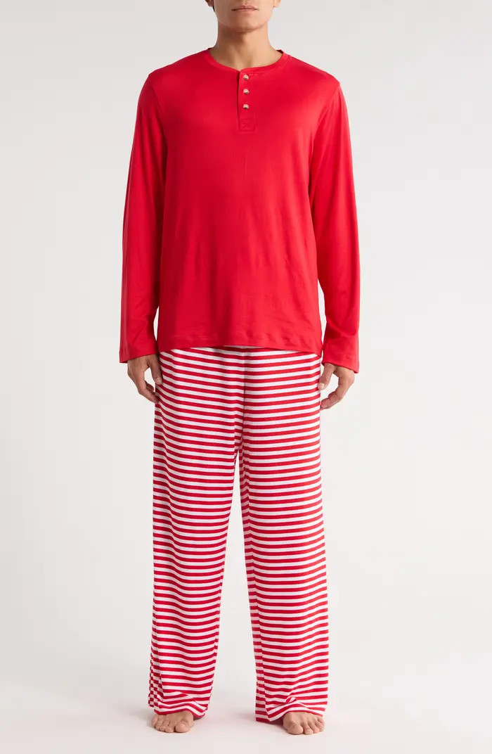 Pillow Talk Matching Family Stripe Henley Pajamas | Nordstromrack | Nordstrom Rack