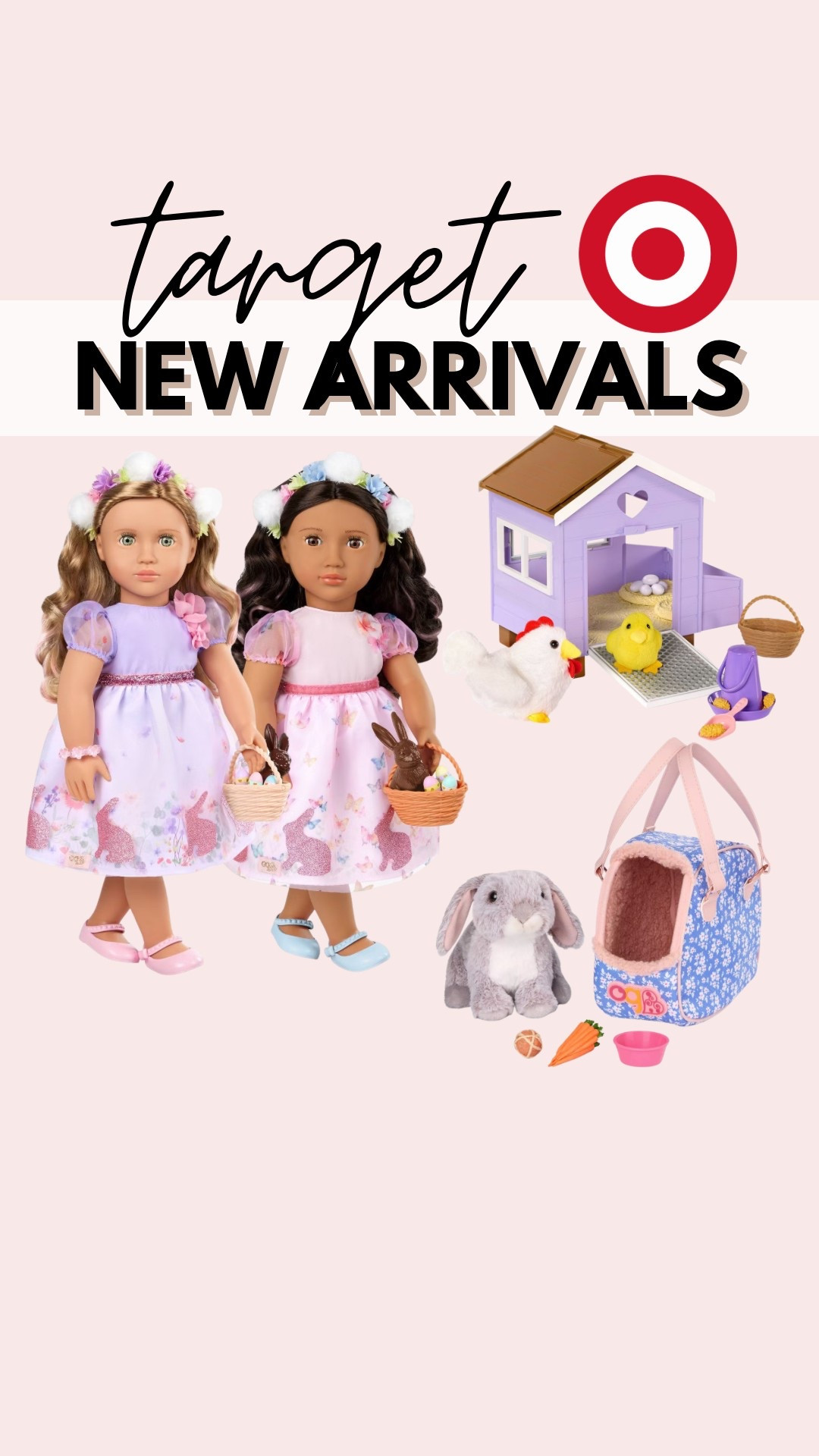 New Our Generation Easter collection
Easter basket
Easter basket stuffers
Doll accessories
New toys
Target finds

#LTKSeasonal #LTKmomlife #LTKKids