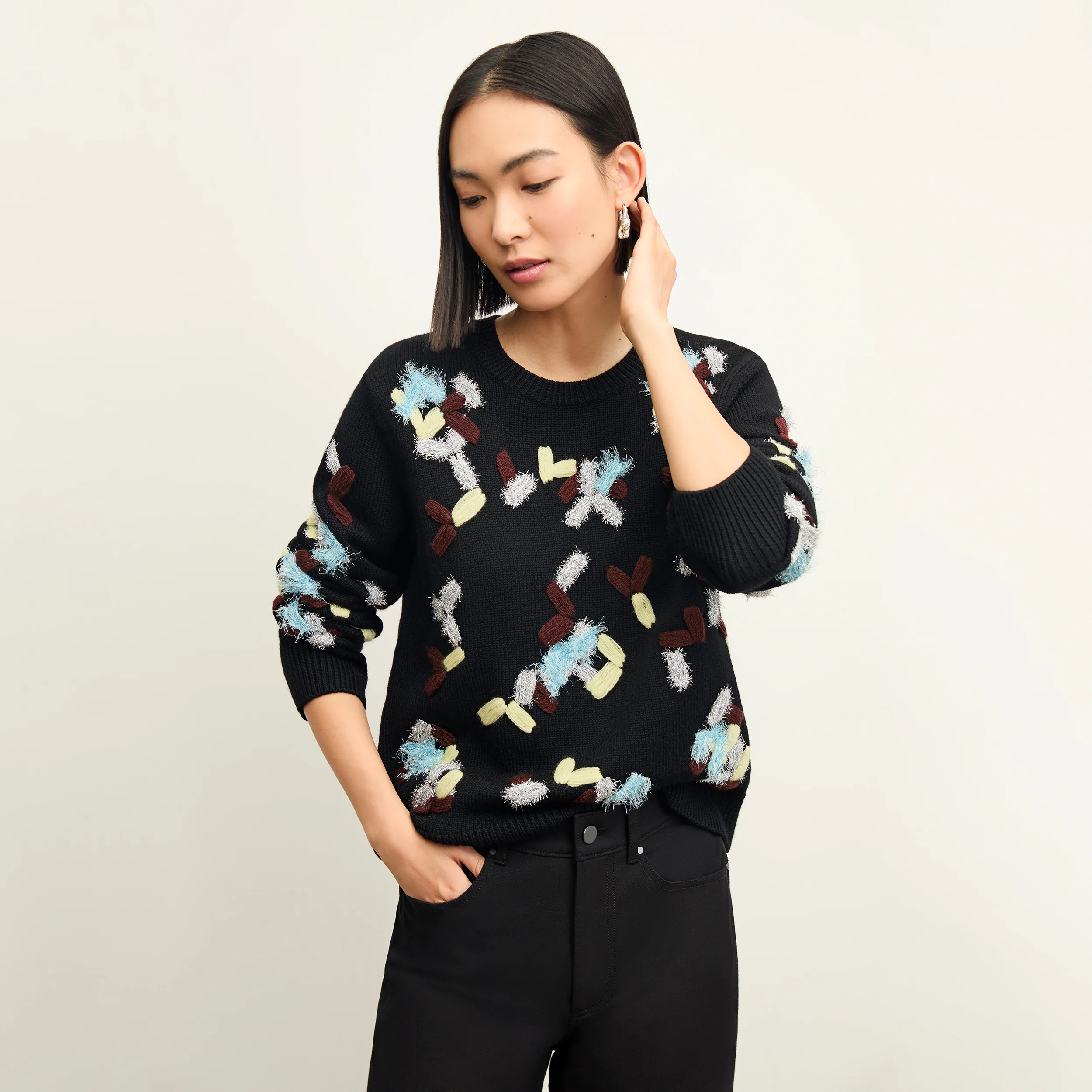 The Tish Sweater - Confetti Knit | MM LaFleur
