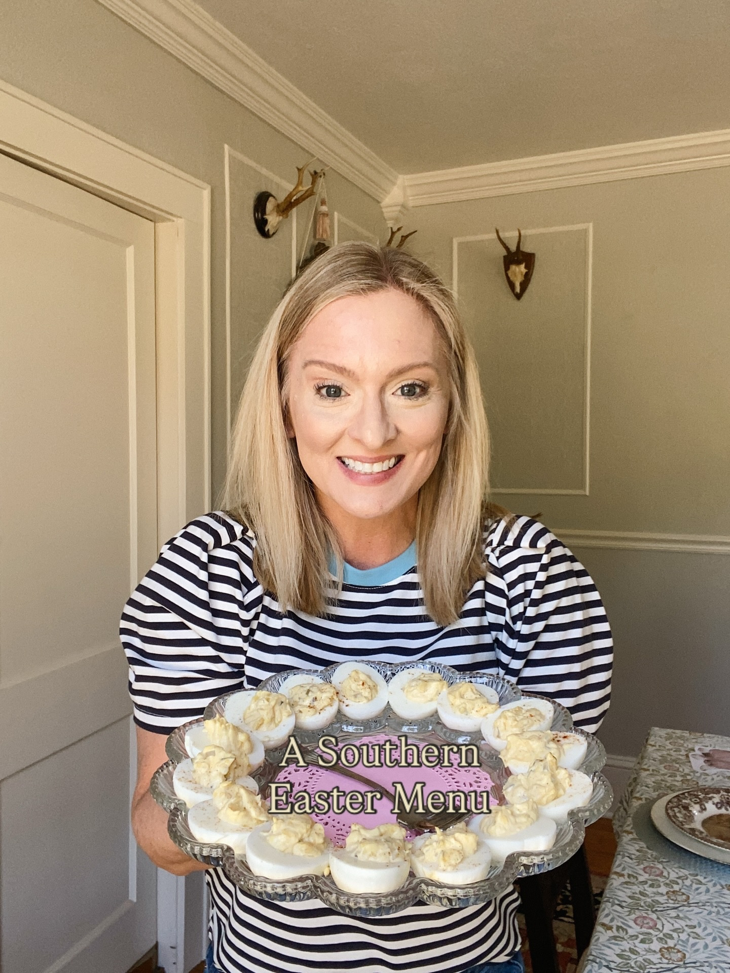 There’s just something about deviled eggs on an Easter table… they’re always the first to go.

If you grew up in the South, you probably already know what the rest of the table looks like too. A few familiar dishes, nothing overly complicated, but everything feels special.

I pulled together a classic Southern Easter menu with the kinds of dishes that show up year after year, plus a few simple ideas to help you plan your own.

Are you hosting Easter this year, or bringing a dish somewhere?

Comment and I’ll send you the full menu.
