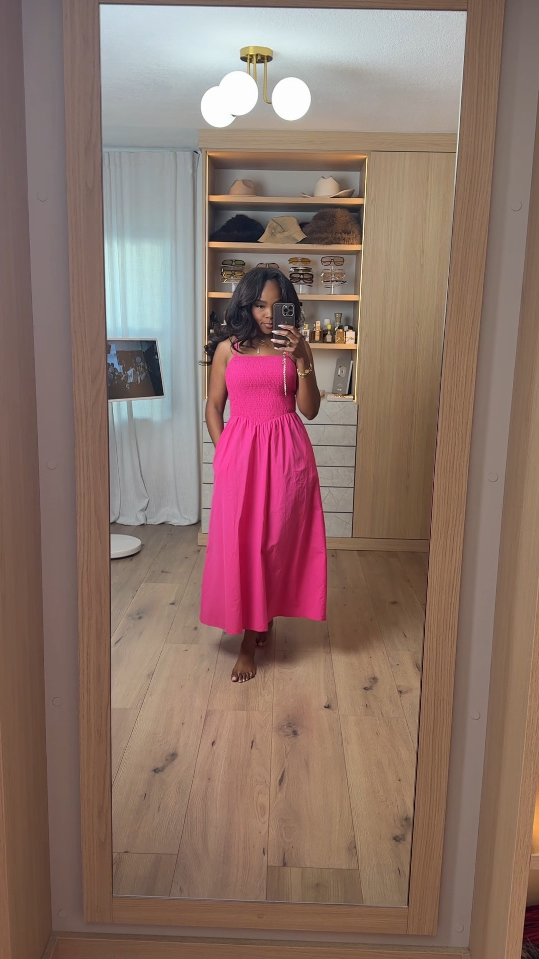 Scroll to shop this effortless summer dress 💕  

This bright pink midi is one of those throw-on-and-go pieces that instantly makes you look put together. The smocked top gives the perfect fit while the flowy skirt keeps it comfortable and flattering. Easy to dress up or down, so the cost per wear is a no-brainer.

Perfect for brunch, vacation days, casual outings, and summer events.

📏 Measurements: 5’4”, 140 lbs, 34D bust, 27” waist, 40” hips

Follow me on Instagram and YouTube @kirasfashionfinds

#LTKgrwm #LTKootd #LTKvlog