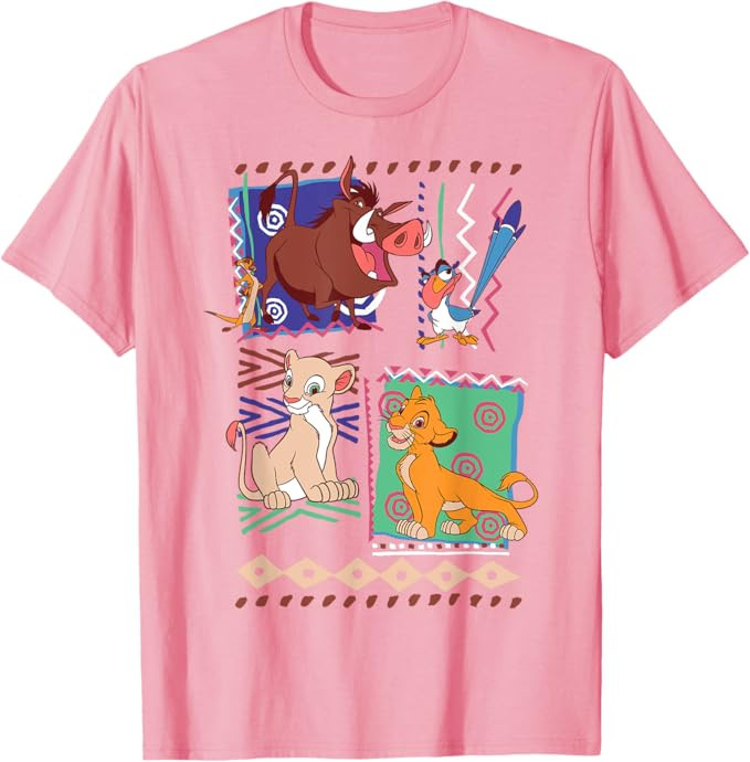 Disney Lion King Simba And Timon Graphic T-Shirt T-Shirt | Amazon (US)