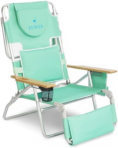 Ostrich the Deluxe 3N1 Reclining Lounge Chair, Folding Outdoor Lounger and Extra-Wide Beach Chair... | Amazon (US)