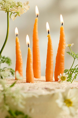 Happy Organics Carrot Beeswax Candles, Set of 5 | Anthropologie (US)