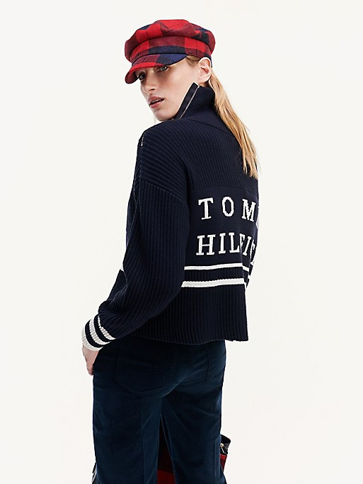 Ribbed Varsity Turtleneck Sweater | Tommy Hilfiger (US)