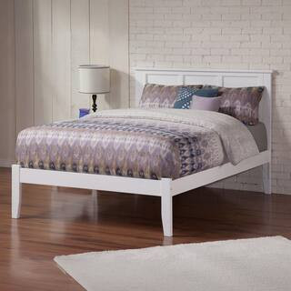 AFI Madison White Solid Wood Frame Queen Platform Bed AR8641002 - The Home Depot | The Home Depot