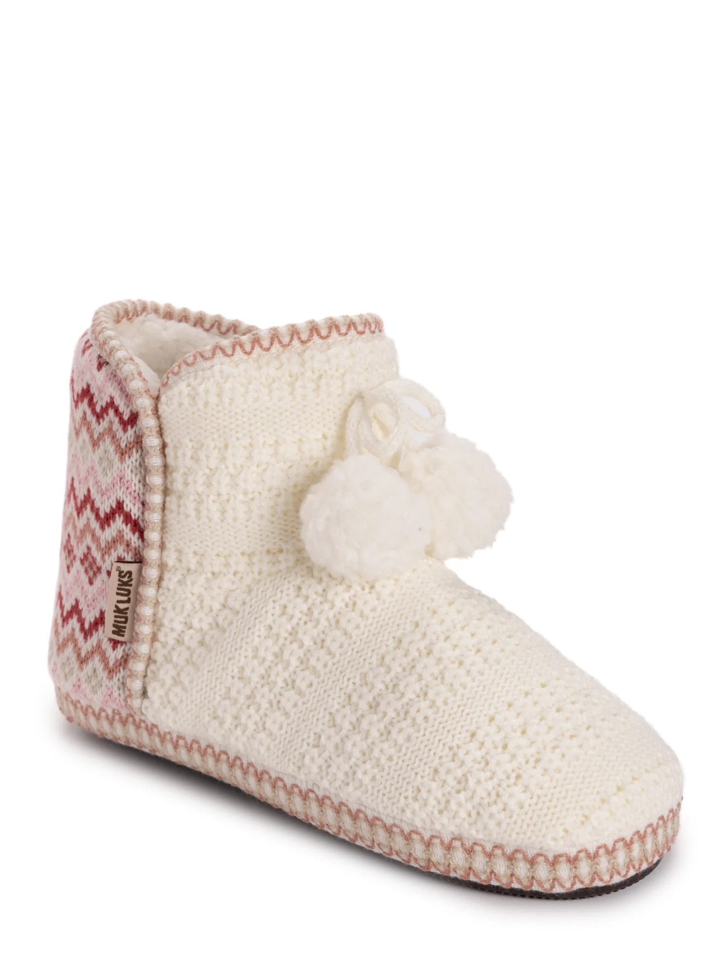 MUK LUKS Women's Aaliyah Bootie Slipper, Wide Width Available - Walmart.com | Walmart (US)