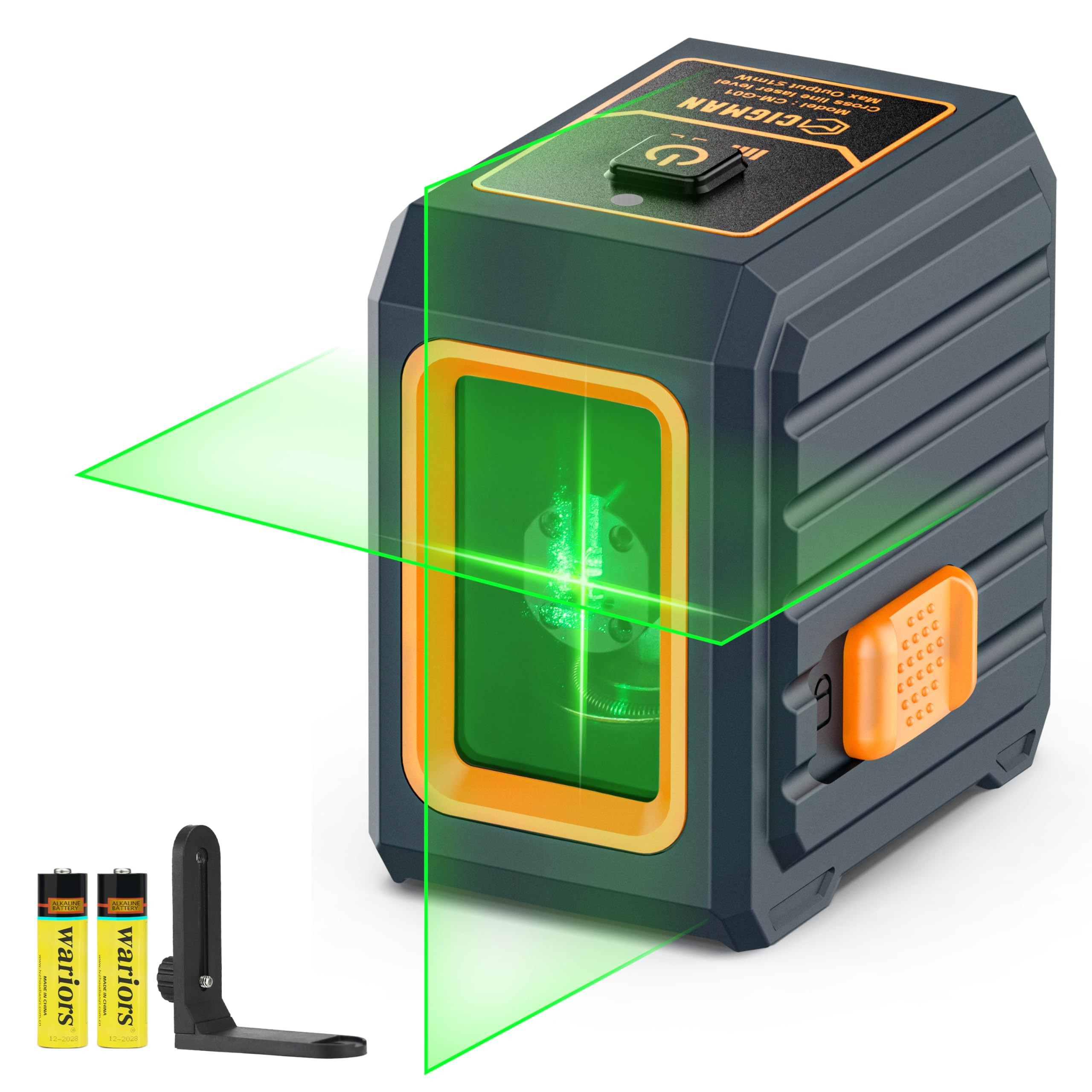 Laser Level, CIGMAN CM-G01 Self-Leveling Green Cross Line Laser, 100ft Range, 4 Brightness Levels... | Amazon (US)