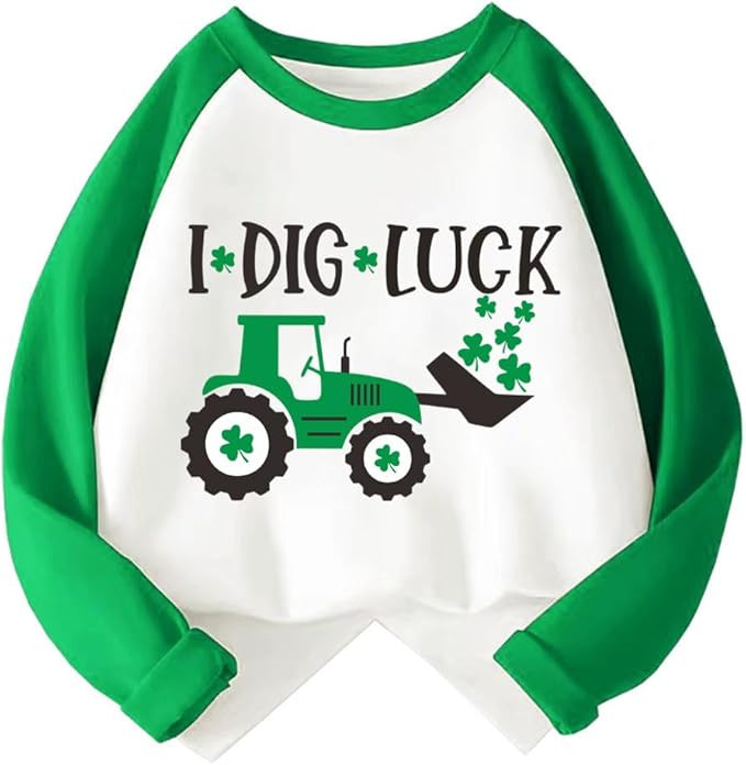 Kids St Patricks Day Shirt Boys Girls Saint Patrick's Shamrock Clover Lucky Graphic Tees Toddler ... | Amazon (US)