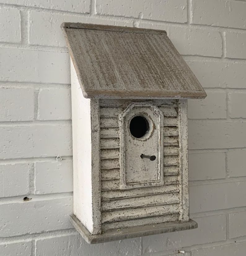 Handcrafted Birdhouse /bluebird vintage style garden /painted birdhouse, / farmhouse birdhouse ga... | Etsy (US)