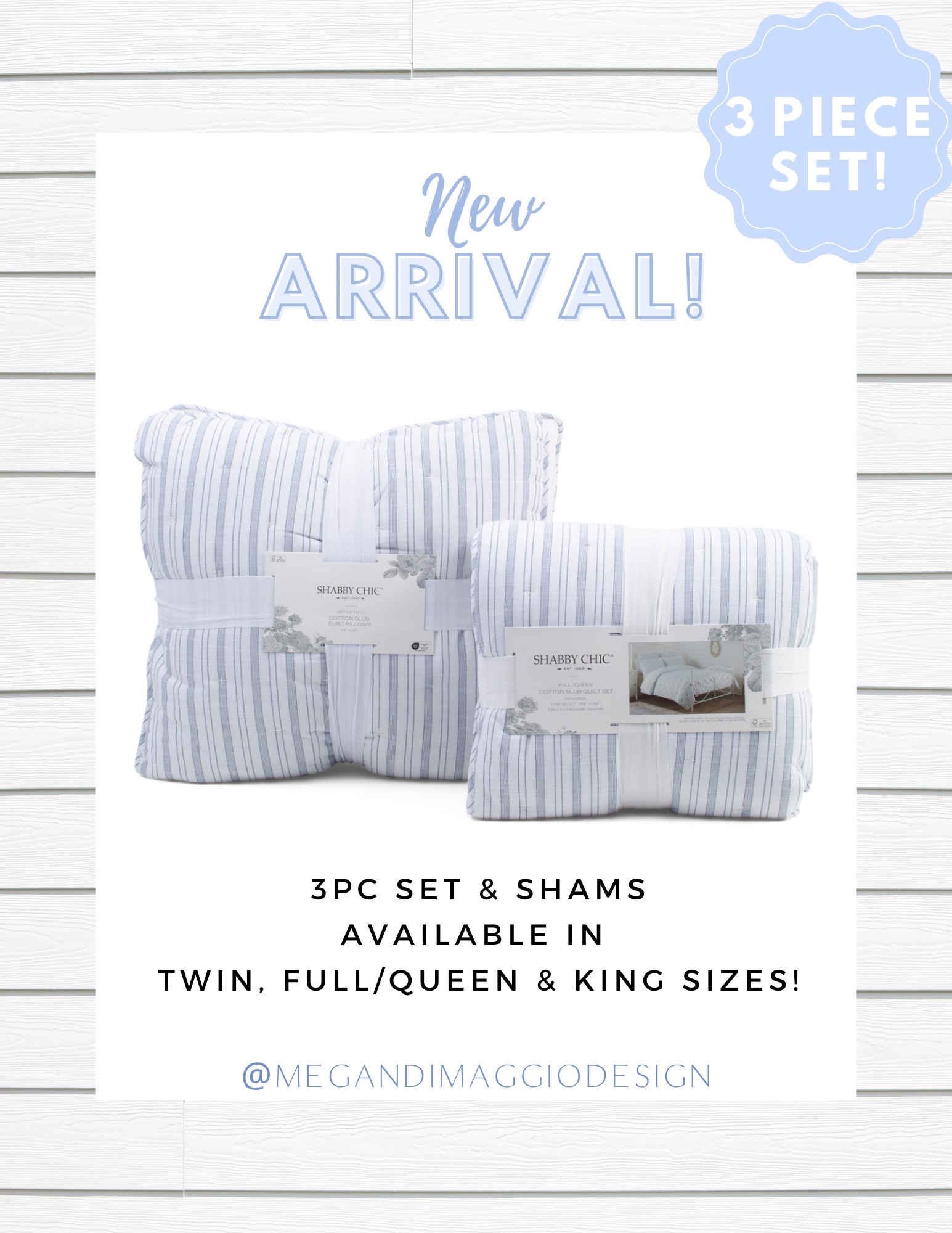 So impressed with this blue and white stripe 3pc cotton quilt set!! Serena & Lily vibes but for way less!! I bought the king size!! 

#LTKSaleAlert #LTKFindsUnder100 #LTKHome