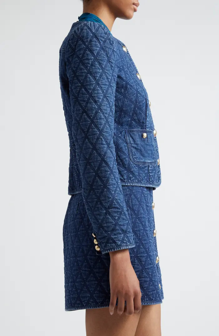 Gretchen Quilted Denim Jacket | Nordstrom
