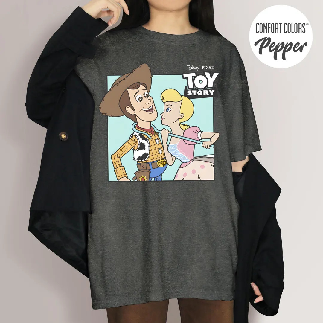 Toy Story Woody and Bo Peep Retro Look Shirt, Pixar Toy Story Tee, Magic Kingdom Gift | Etsy (US)