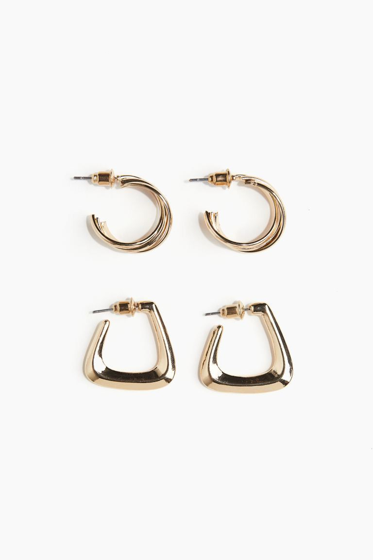 2 Pairs Hoop Earrings | H&M (US + CA)