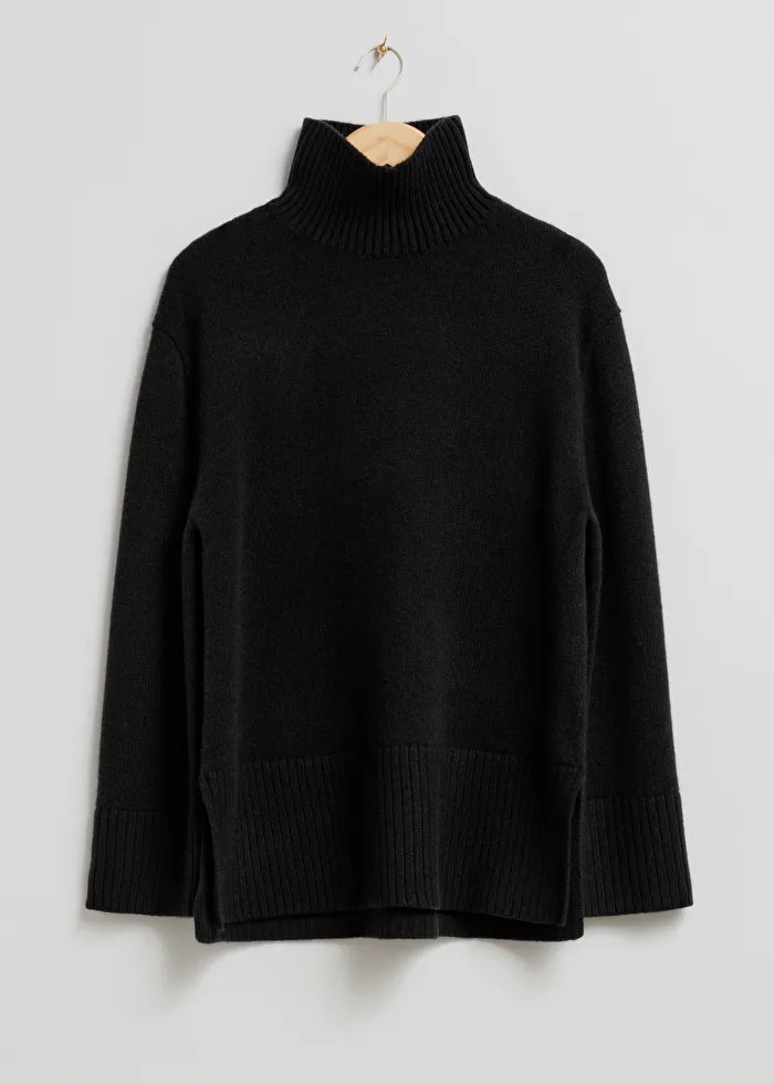 Pull oversize en maille de laine à col roulé | & Other Stories (DE + FR)