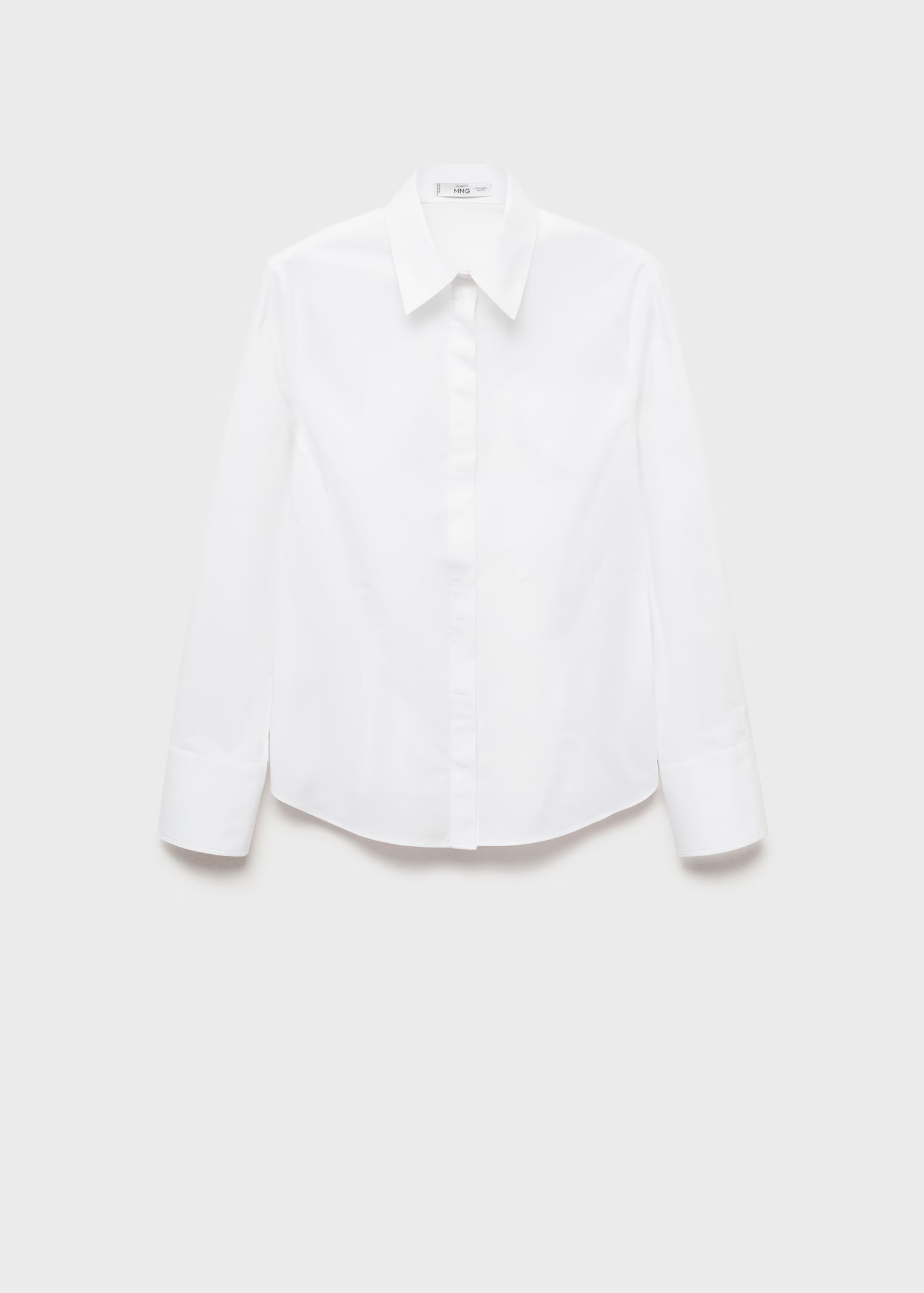 Fitted cotton shirt - Women | MANGO United Kingdom | MANGO (UK)